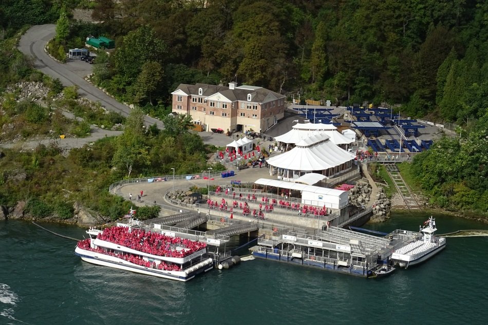 panorama of a cruise liner near the pier on the river