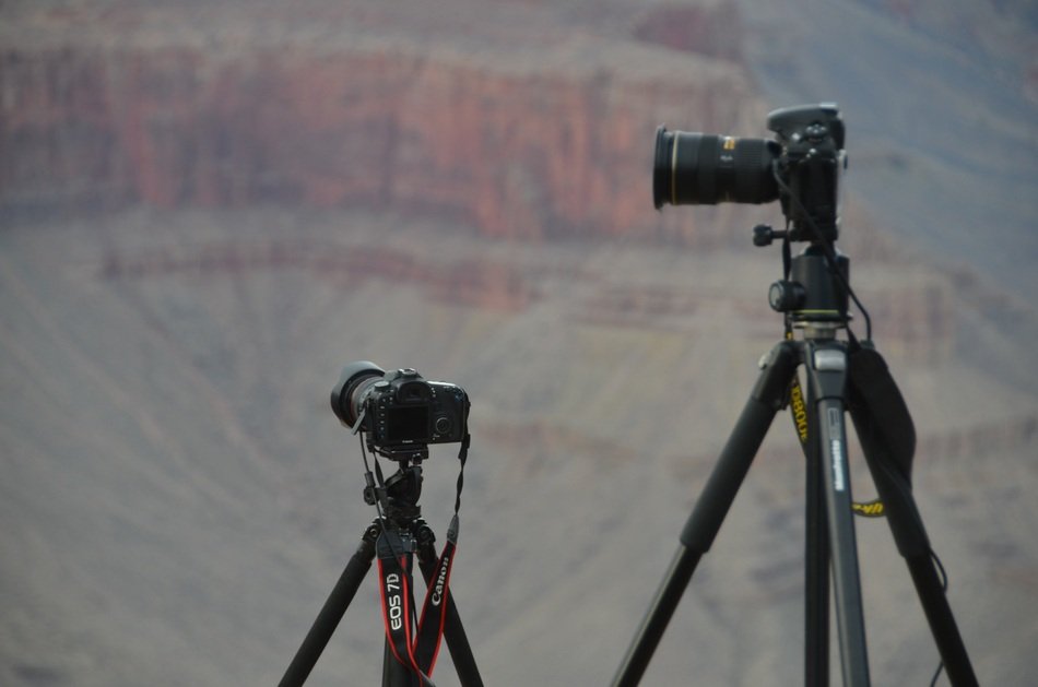 cameras are aimed at the frame