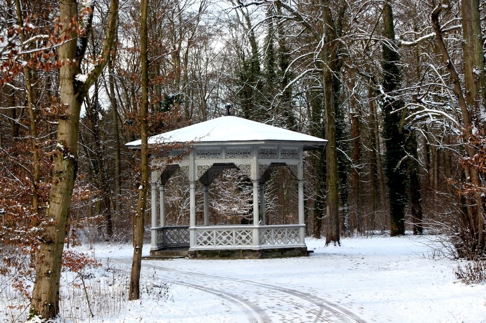 gazebo in the winter garden in Bamberg