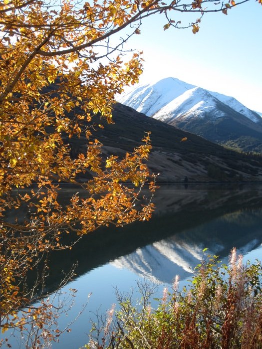 Mountain in Alaska in the autumn