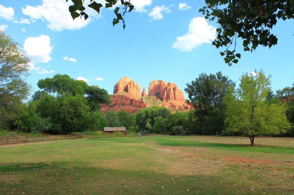 Landscape of the mountains in the summer