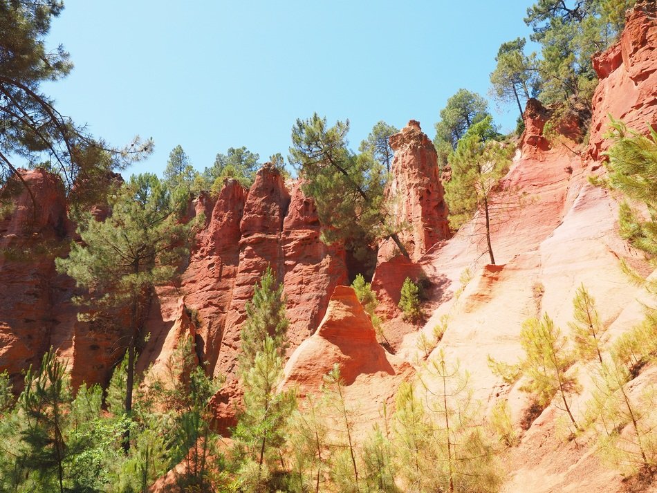 red ochre rocks