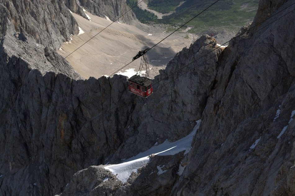 landscape of Zugspitze is the highest point in Germany