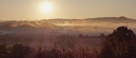 Beautiful and veil on the landscape