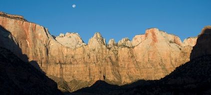 Scenic Full Moon Landscape