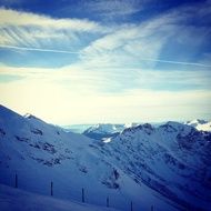 Beautiful mountains in France