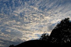 sky with clouds in scotland