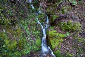 waterfall in the mountain environment