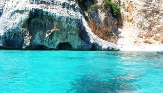 turquoise water off the coast of sardinia