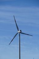 closeup photo of Wind Turbines in blue sky