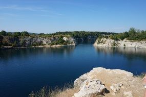 lagoon among the rocks