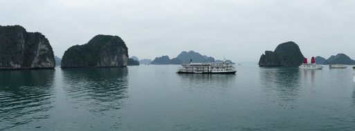 Vietnam Halong Sea panorama