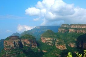 South Africa Mountain Drakensberg panorama