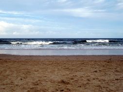landscape of ocean beach in Queensland