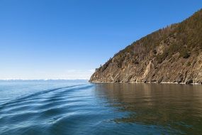 landscape of peaceful Baikal lake