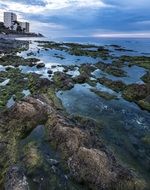 cloudy sky over the coast of malaga