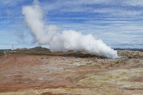 thermal geyser in iceland