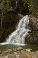 water cascade in the forest