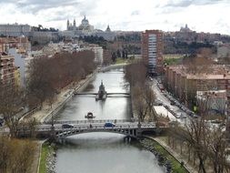 bridge on the river in madrid