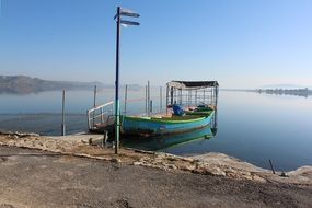 boat on a lake in pakistan