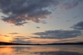 quiet evening on the lake
