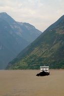 Beautiful landscape of the water in Yangtze in the gorge in China