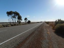 Landscape of Highway Road at the sunlight