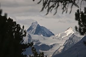 distant view of Materhorn mountain