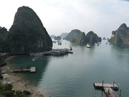 wonderful view of Halong Bay in Vietnam