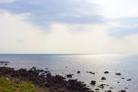 Beautiful and colorful coast in Republic of Korea