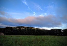 panorama of kit hill in cornwall