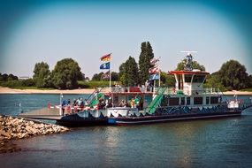 river ferry on the Rhine