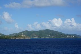 landscape of lagoon off the coast of the british virgin islands