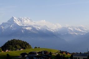 mountains landscape in switzerland