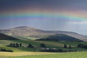 rainbow in highlands of Scotland