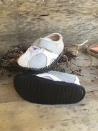 white kids sandals for the beach
