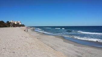 waves on the beach in florida