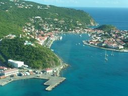 panorama of the picturesque island of the caribbean