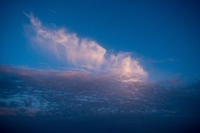 Blue and white sky