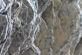 layered stone close up