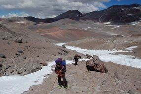 mountain cordillera in Argentina