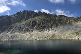 Landscape of Tatry mountains Bystre Sedlo in Slovakia