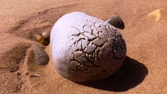 Sand on the pierre in Morocco