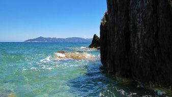 rocky beach in skiathos