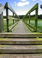 endless wooden bridge