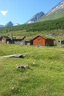 village in the green valley