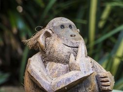 Coconut Monkey statue