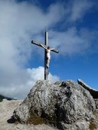 Picture of Cross is on a mountain