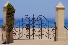 gates on the beach