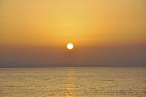 dawn over the Crimea in summer